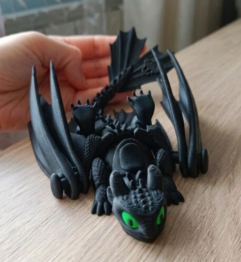 Дракон Беззубик (чёрный)