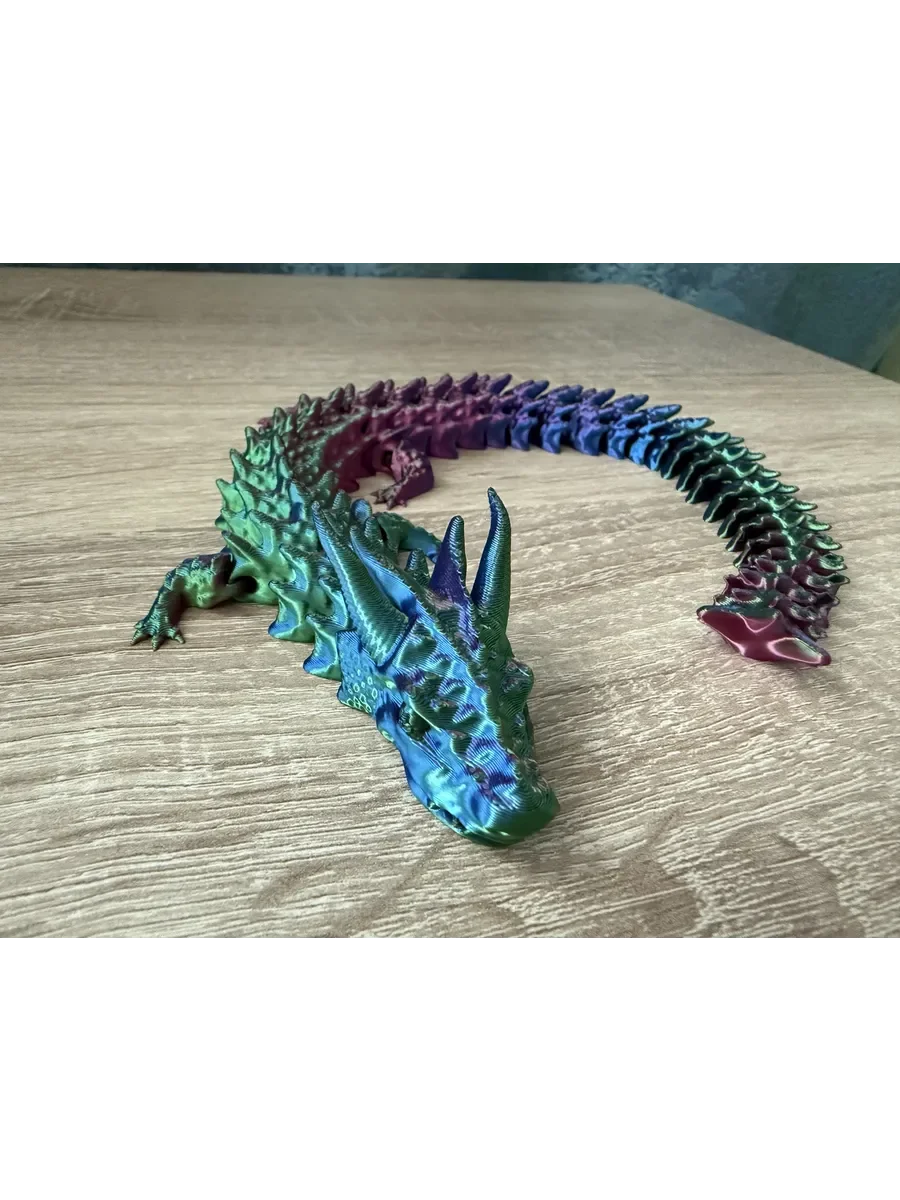 Дракон подвижный (зелёный)