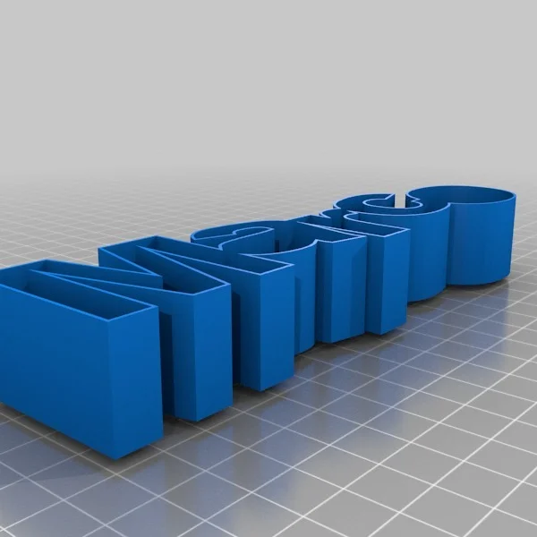 3D-печатные буквы для брендинга